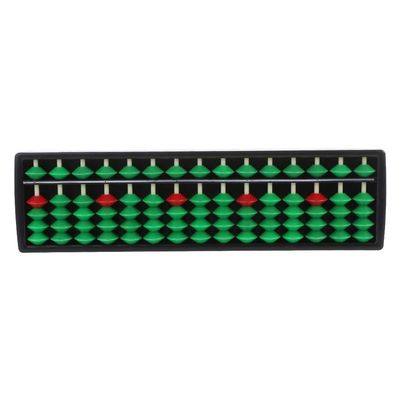 Abacus Soroban 15 Rods Beads Column School Learning Counting Tool for Abacus Math