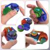 2PACKSFidget Spinner Toy for Adults & Kids - 3D Printed Stress Relief Gear Spinner - ADHD Autism Sensory Toys - Anxiety & OCD Relief -Office,School Desk Toy - Focus Enhancer- Fidget ToysMulticolor view 3