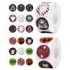 1000 Sheet Halloween Stickers 2 Roll Ghost Bat Cute Stickers 1 Inch 18 Patterns Cut Self-Adhesive Round Seal Label Durable Decal for Kids Scrapbooks Journals Laptops Phone Case Decor view 1