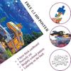 1000-piece Camping Couple Enjoying The Starry Sky in RV Adult Wooden Puzzle, Intellectual Challenge, Stress-Relieving Puzzle, Relaxing Family Activity, Decoration, Size: 29.5 x 19.7 in view 3