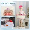 PATIKIL 4 Inch Mini Formal Hats, 12 Pcs Miniature Doll Hats Mini Top Hat for Crafts Hair Accessories Decorate Doll Snowman, Bright Pink view 4