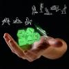 5 Night Light Dice Sports Outdoor Fitness Accessories, Carving Clear Patterns and Actions, Party Dice Accessories - H14 view 3