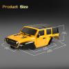 9imod RC Body Shell 6.1 in Wheelbase Shell - ABS Hardtop Body Kit with Front Rear Bumpers for 1/18 RC Crawler Chassis TRX4M Bronco Defender (Yellow) view 4