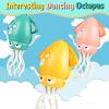 Electric Dancing Octopus Baby Toy, Dancing Squid Crawling Toys,Automatic Evasion Octopus Toy with Led Light and Music, Interactive Entertainment for Baby Sensory Development Birthday Gifts(Green) view 2