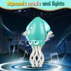 Electric Dancing Octopus Baby Toy, Dancing Squid Crawling Toys,Automatic Evasion Octopus Toy with Led Light and Music, Interactive Entertainment for Baby Sensory Development Birthday Gifts(Green) view 3