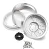 REDSPIDER2.2 Beadlock Wheels4PCS Deep Dish Negative Offset 10.4mm 2.2 Wheels for 1/10 RC Rock Crawler Car Axial Wraith RR10 SCX10 II III 90046 TRX4 TRX6 YETI D90 CC01 Crawler Tires (Silvery) view 4