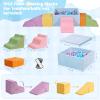 HAHASOLE Foam Climbing Toys with Large Ball Pit, Foam Climbing Blocks for Toddlers Indoor, Soft Play Climb and Crawl Activity Playset, Toddler Play Crawling Climbing Sliding(Excluding Balls) view 3