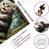 1000-piece Cat on The Christmas Tree Adult Wooden Puzzle, Intellectual Challenge, Stress-Relieving Puzzle, Relaxing Family Activity, Decoration, Size: 29.5 x 19.7 in view 3