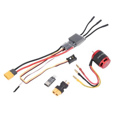 JTLB RC Brushless Powertrain Combo Fit for Axial SCX10 1/10 RC Crawler Car Motor ESC 80A Upgrades Parts