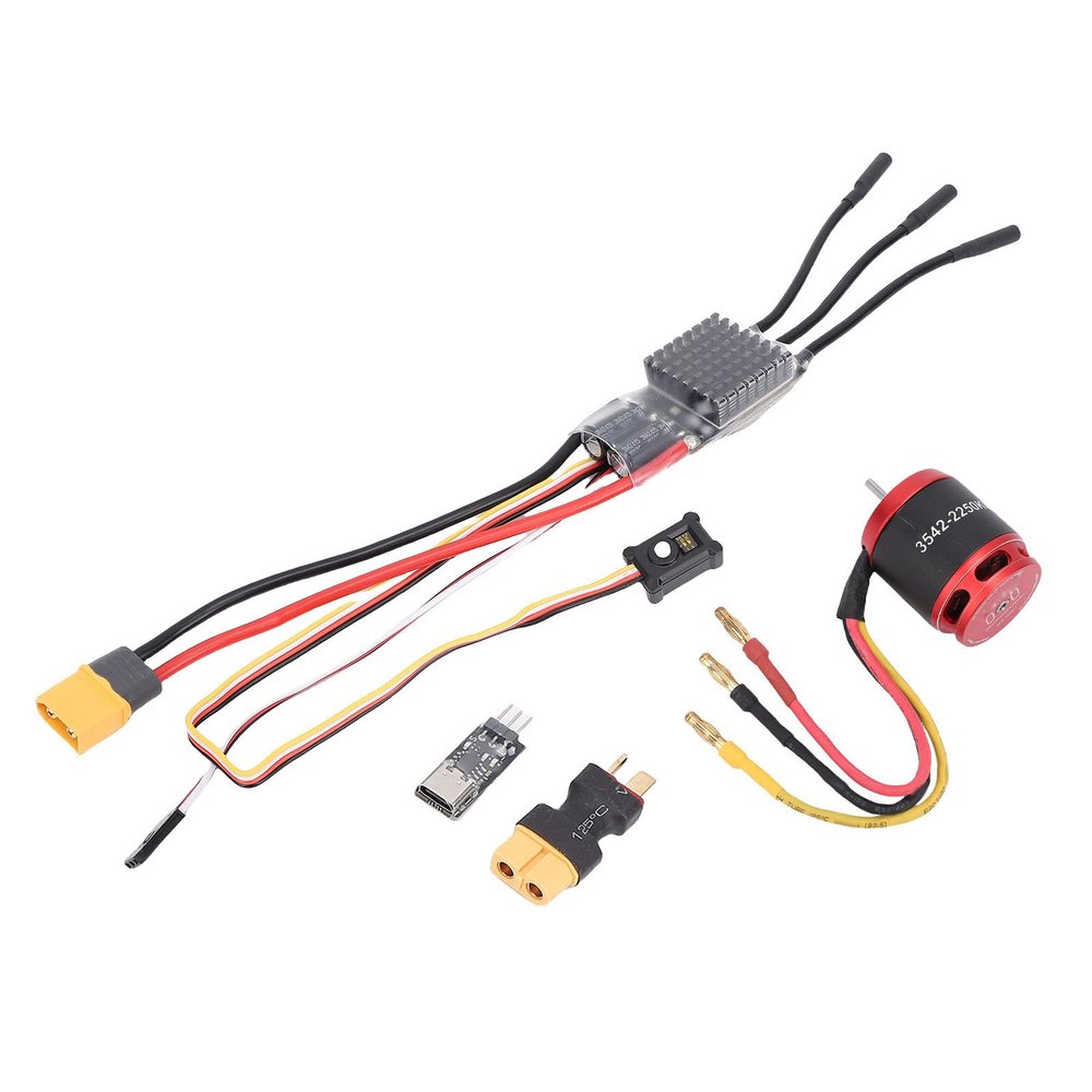 JTLB RC Brushless Powertrain Combo Fit for Axial SCX10 1/10 RC Crawler Car Motor ESC 80A Upgrades Parts