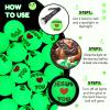 Seenelling 24 Pcs Christian Glow in The Dark Bouncy Balls Easter Jesus Bible Verse Rubber High Bouncing Balls Christian Party Favor Religious Classroom Gifts (Jesus,Green) view 3