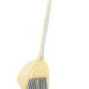 Broom with Dustpan Combo Set, mini Broom and Dustpan Set, Kids Dustpans Set Soft Fur Plastic Small Brooms Dustpans for Baby Kids Kindergarten (Yellow) view 3