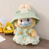 15-17cm Doll Clothes for Labb Rabbit Bunny, Lovely Girly Lady Clothes Doll Clothing Hat+Flower Dress, Fashionable Outfit for Dress up, Doll Costume Cosplay Fashion Accessories -Green view 1