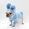 Adorable Plush Bunny Pet Costume - Soft & Warm with Removable Pom-Pom Tail  Perfect for Easter, Halloween, and Everyday Wear (Pink & Blue) view 2