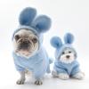 Adorable Plush Bunny Pet Costume - Soft & Warm with Removable Pom-Pom Tail  Perfect for Easter, Halloween, and Everyday Wear (Pink & Blue) view 3
