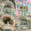102 Pcs Tea Party Balloons, 35" Huge Teapot Aluminum Foil Balloons Pink Green Gold Confetti Latex Balloon for Girls Birthday Let's Par Tea Baby Shower Bridal Shower Garden Party Decorations Supplies view 4