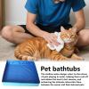 50x50x10cm Dog Kiddie Pool Pet Swimming Pool Outdoor Dog Swimming Bathing Tub Portable Pet Bath Pools PVC Bath Tub Indoor/Outdoor Pools for Small Puppy Cats Other Animals view 2