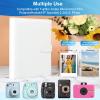 2x3 Photo Album, Refillable PU Leather A5 Photo Binder with Adjustable Pages, 200 Pockets for Fujifilm Instax Mini 12 11 9 40 99 90 8 7 Evo LiPlay, Polaroid Snap PIC-300 Z2300 Instant Cameras (White) view 3