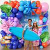 100pcs Hawaii Balloons Garland Arch Kit with Balloons for Birthday Decorations,Party Supplies for boys Girls (Hawaii) view 3