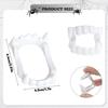 12 Pcs Halloween White Teeth Fangs Vampire Teeth Funny Cosplay Plastic Decor, Party Gift for Women Men Food Accessories view 2