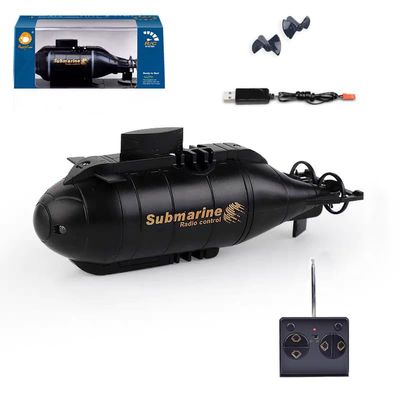 XeleMush Mini RC Nuclear Submarine, 6CH Military Ship with 6-Way Movement & Auto Surfacing, USB Rechargeable Waterproof Toy for Pools RC Race Boat