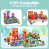 121PCS Magnetic Tiles Road Set with Pullback Cars. Magnet Tiles for Building Construction Toys with Ship, Airplane, Traffic Sign, STEM Magnetic Tiles for Kids Ages 4-8, Educational Gifts for Ages 3+ view 3