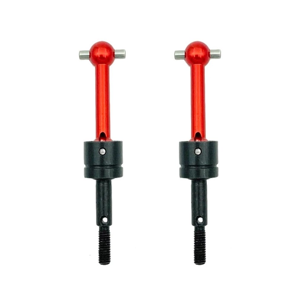 2PCS RC Car Metal Universal Drive Shaft CVD 53792 For Tamiya TT-01 TT01 TT-02 TT02 TA04 1/10 RC Car Upgrade Parts(Red)