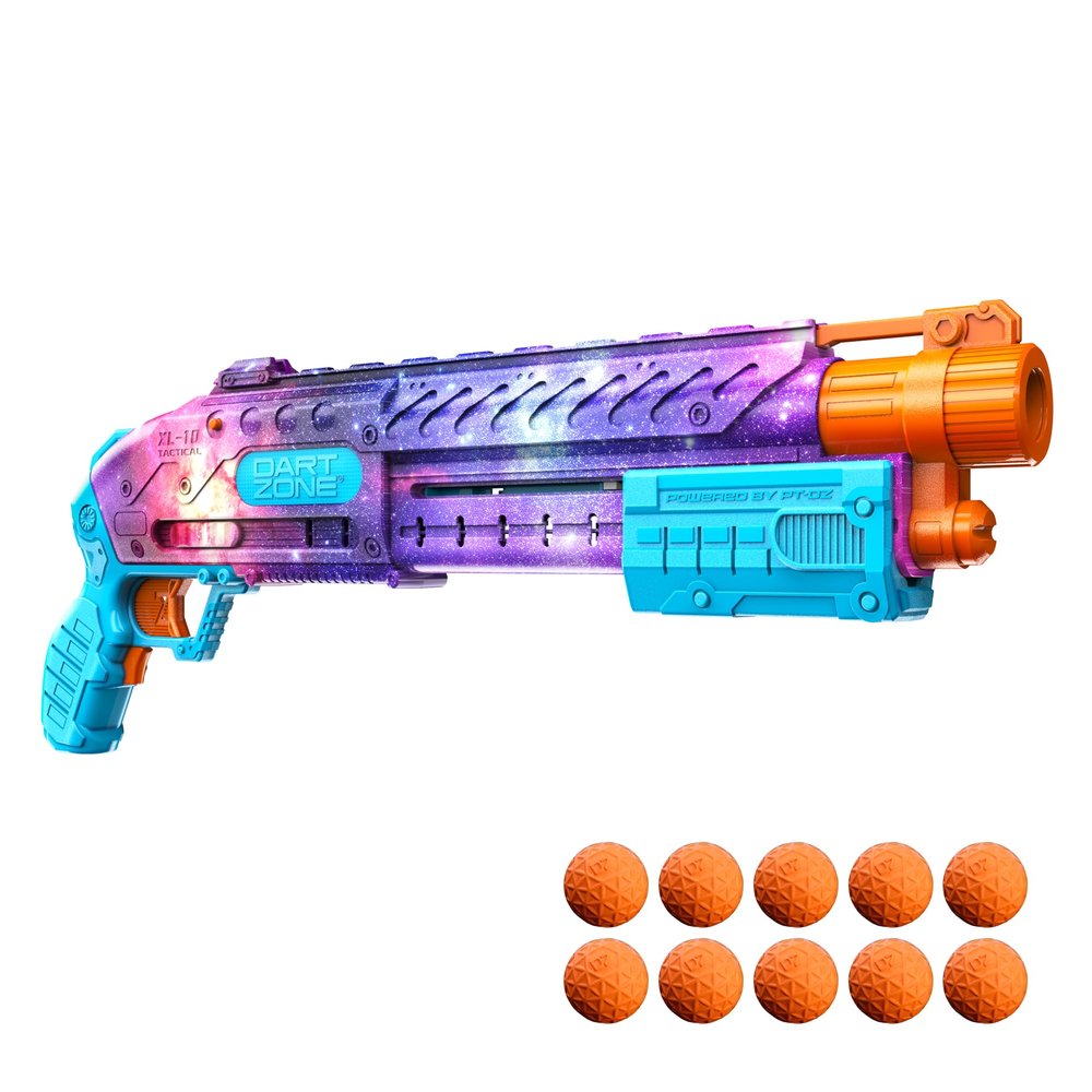 Dart Zone Liberator Spring-Powered Pump Action Ball Blaster - Compatible with Nerf Rival
