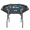 ZivPlay Poker Table Foldable Texas Holdem Poker Table Portable with Folding Legs for Card Game and Casino Gambling 8 Player Octagon view 1