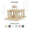 Wooden Car Wash Toy Handcrafted Toy Car Wash for Kids Monster Truck Car Wash Fits Big Cars Toys Kids Car Wash Best Gift for Todlers Addition for Toy Parking Garage by EnjoyTheWood (Green) view 3