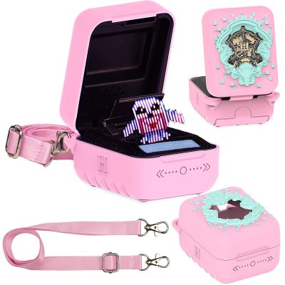 JCHPINE Silicone Cover Case for Bitzee Harry Potter Interactive Digital Pet, Protective Cover for Harry Potter Bitzee Pets Accessories (Pink)