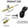 Gracilaria RC Boat Water Cooling Kit Water Outlet and Inlet Pink Up Nozzle Water Cooling Nozzle with Cooling Pipe Tube for RC Boat DIY Model Ship Motor Water Cooling System Part (Black) view 3
