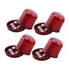 ERINGOGO 4 Sets Broken Resistant Thicken Dice Cups with Dices Pearl Color Ktv Bar Cheating Dice Box for Fun Games view 1