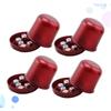ERINGOGO 4 Sets Broken Resistant Thicken Dice Cups with Dices Pearl Color Ktv Bar Cheating Dice Box for Fun Games view 3