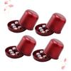 ERINGOGO 4 Sets Broken Resistant Thicken Dice Cups with Dices Pearl Color Ktv Bar Cheating Dice Box for Fun Games view 4