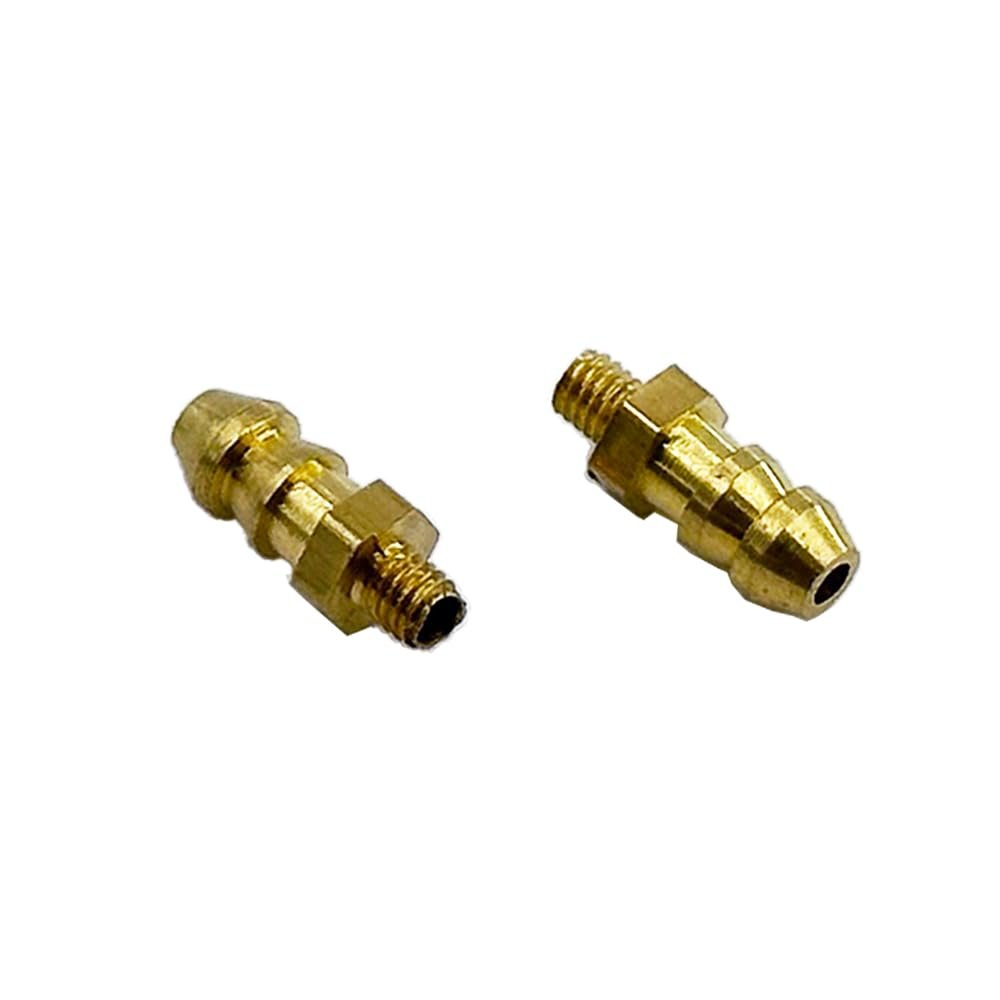Gracilaria 2PCS RC Boat Brass Water Cooling Nozzle Water Nipple Faucet Fuel Nozzle for RC Boat DIY Model Ship Building Part (M3)