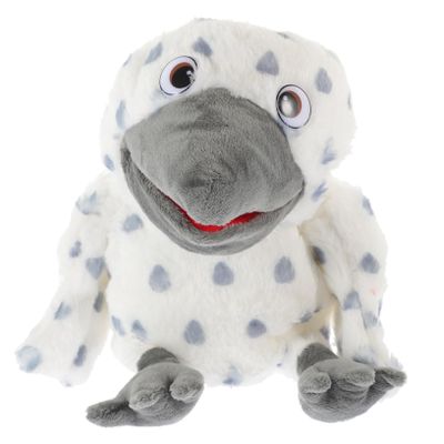 ERINGOGO Interactive Plush Bird Hand Puppet Soft Washable Owl for Storytelling Role Play Imaginative Play for Cuddling and Entertainment