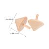 Toyvian 10pcs Wooden Spinning Gyroscope DIY Craft Painting Tops for Educational Fun to Enhance Hand Eye Coordination Natural Wood Material Portable Play Anytime view 2