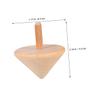 Toyvian 10pcs DIY Wooden Spinning Tops Safe Craft Kits for Enhance Hand Eye Coordination with Handmade Wood for Indoor Outdoor Fun view 2