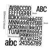 EPIGEIST 6 Sheets Self Adhesive Letter and Number Stickers of Vinyl Alphabet Decals for Mailbox Bulletin Board Classroom Home Decor Durable and Fade Resistant Design Black Uppercase view 2