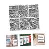EPIGEIST 6 Sheets Self Adhesive Letter and Number Stickers of Vinyl Alphabet Decals for Mailbox Bulletin Board Classroom Home Decor Durable and Fade Resistant Design Black Uppercase view 4