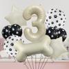 10pcs Dog Themed 1 Birthday Decor,30 Inch Bone Shaped Foil Balloons,White Number 1 Balloons Mylar Foil Balloons for Paw 1st Birthday Decorations Dog 1st Birthday Party Supplies Wedding Party Decor view 4