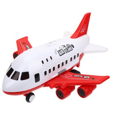 Abaodam Airplane Learning Red Inertial Aircraft Model for Interactive Play Stimulates Imagination Creativity for Boys and Ages and Up