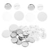 EPIGEIST 1 Set DIY Round Badge Making Kit of Plastic Blanks for Events Team Building and Souvenirs Durable Versatile Craft Supplies for Personalization view 1
