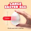 Entervending Easter Eggs 3 - Clear Fillable Plastic Capsule 250ct - Easter Basket Stuffers - Empty Large Enough to Hold Toy or Candy - Capsules Filler Bulk - Egg Hunt Kids Surprise view 2