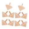 ERINGOGO 10pcs Wooden Spinning Tops DIY Painting Kits for Craft for Creative Play Safe Natural Wood for Skill Development and Fun view 1