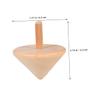 ERINGOGO 10pcs Wooden Spinning Tops DIY Painting Kits for Craft for Creative Play Safe Natural Wood for Skill Development and Fun view 2