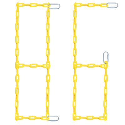 2 Pcs 87'' PVC Coated Swing Chain Heavy Duty Hanging Swing Hardware Kit with 4 Free Quick Links Anti-rust Iron Link Chains for Playground Tree Hammock Chairs Sandbags Accessories and Replacement