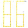 2 Pcs 87'' PVC Coated Swing Chain Heavy Duty Hanging Swing Hardware Kit with 4 Free Quick Links Anti-rust Iron Link Chains for Playground Tree Hammock Chairs Sandbags Accessories and Replacement view 1