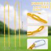 2 Pcs 87'' PVC Coated Swing Chain Heavy Duty Hanging Swing Hardware Kit with 4 Free Quick Links Anti-rust Iron Link Chains for Playground Tree Hammock Chairs Sandbags Accessories and Replacement view 2